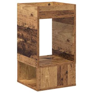 vidaXL Крайна масичка Старо дърво 30 x 30 x 56 см Инженерно дърво