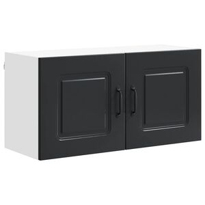 vidaXL Панел за миялна машина Kalmar Черно 80 x 31 x 40 см