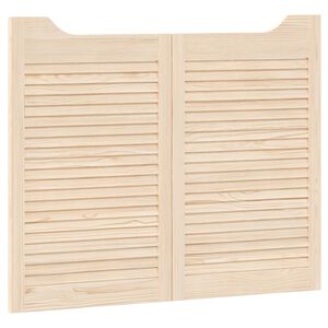 vidaXL Врати с люлеещо се отваряне 2 бр. 80 x 50 cm Натурално