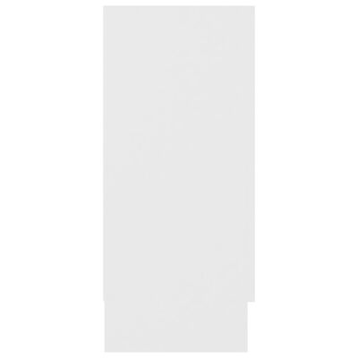 vidaXL Шкаф витрина, бял, 120x30,5x70 см, ПДЧ