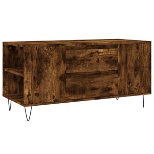 vidaXL Кафе маса, опушен дъб, 102x44,5x50 см, инженерно дърво