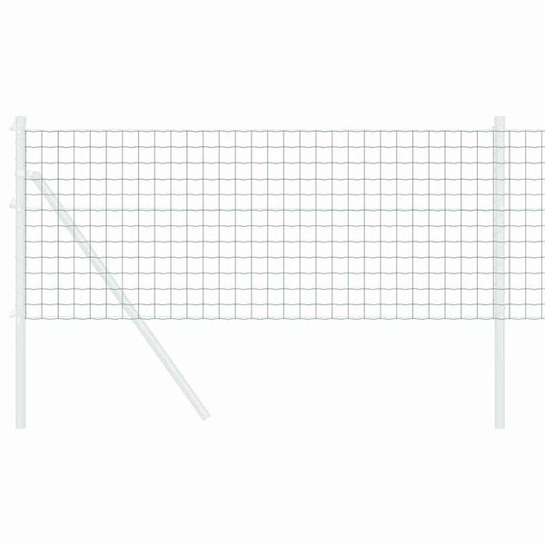 vidaXL Европейска ограда Зелен 0,4 x 25 м Желязо с PVC покритие