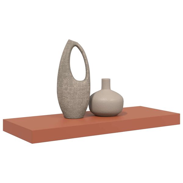 vidaXL Стенен рафт Червено 60 x 23 x 4 см Инженерно дърво