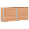 vidaXL Градинска повдигната леха Кафяво 200 x 50 x 91 cm