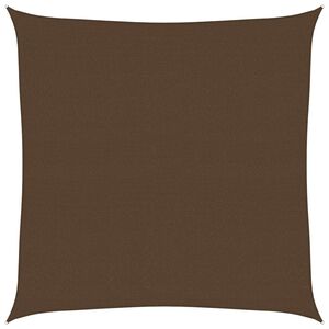 vidaXL Платно-сенник, 160 г/м&sup2;, кафяво, 7x7 м, HDPE