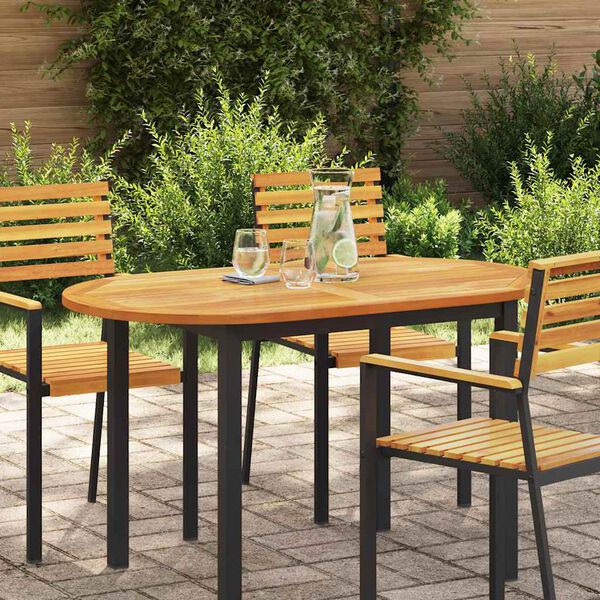 vidaXL Топ за маса Натурален маслен 120 x 70 x 2 см