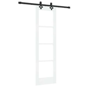 vidaXL Преплъзваща се врата Бяло 61 x 198,5 см