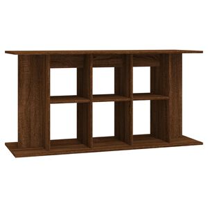 vidaXL Поставка за аквариум, кафяв дъб, 120x40x60 см, инженерно дърво