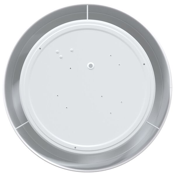 vidaXL Таванна лампа Бяло 30 x 13.5 см текстил