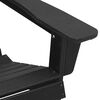 vidaXL Стол Adirondack Черно 82 х 74 х 92 см HDPE