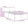 vidaXL Рамка за легло с таблото Кафяв дъб 120 x 190 cm Инженерно дърво
