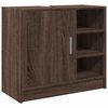 vidaXL Долен шкаф за мивка, кафяв дъб, 63x29x55 см, инженерно дърво