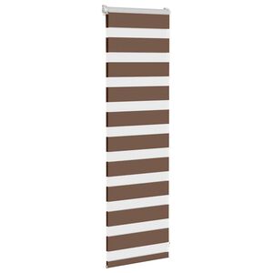 vidaXL Зебра щора, кафява, 40x100 см, ширина на плата 35,9 см, полиестер