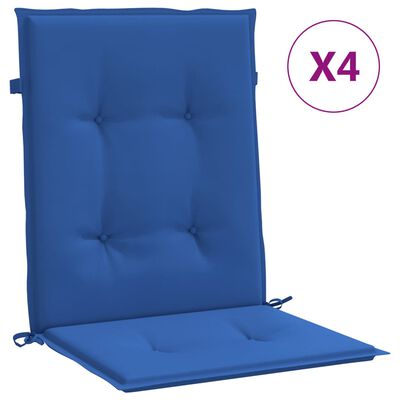 vidaXL Възглавници за стол 4 бр кралско сини 100x50x3 см Оксфорд плат