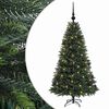 vidaXL Изкуствена коледна елха с топки 120 см 150 LED светодиода