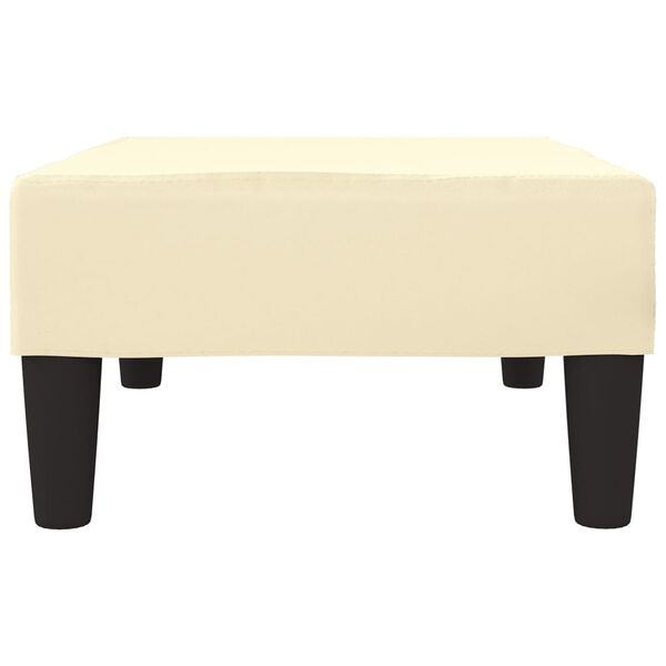 vidaXL Табуретка, кремава, 78x56x32 см, изкуствена кожа