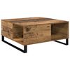 vidaXL Масичка за кафе Старо дърво 80 x 80 x 36,5 см