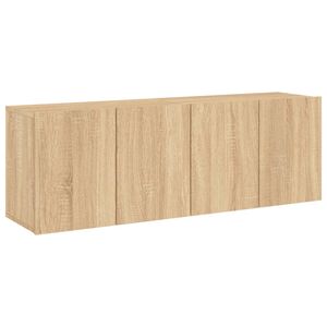 vidaXL ТВ шкафове за стенен монтаж, 2 бр, сонома дъб, 60x30x41 см