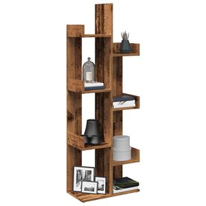 vidaXL Шкаф за книги от старо дърво 48x25,5x140 cm Инженерна дървесина