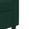 vidaXL Мека мебел от 2части с възглавници и болстери тъмнозелен кадифе