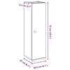 vidaXL Шкаф за баня с държач за ролки, дъб артизан, 20,5x22x72 см