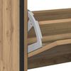 vidaXL Шкаф за обувки с рафт Дъб 100 x 34 x 112 см Инженерно дърво