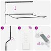 vidaXL Автоматично прибираща се тента, антрацит и бял, 300x250 см