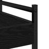 vidaXL Кухненска количка Черен дъб 50 x 30 x 70 см Инженерно дърво
