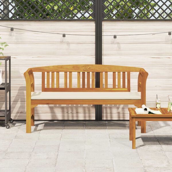 vidaXL Розова пейка Естествен 157 x 46 x 82,5 см