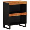 vidaXL Страничен шкаф, 60x33x75 см, акациево дърво масив