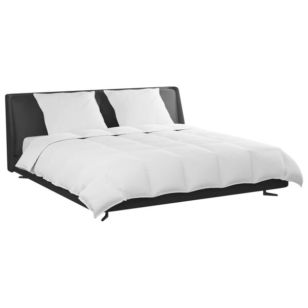 vidaXL Комплект завивки с възглавница 3 pcs Бяло Пухени пера