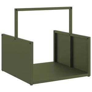 vidaXL Стойка за дърва, 40x40x40 см, студеновалцувана стомана
