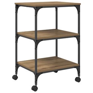 vidaXL Стойка за принтер Дъб артизан 50 x 41 x 75 см
