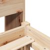 vidaXL Легло с рафтове за книги, без матрак, 90x200 см, бор масив