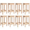 vidaXL Градински бар комплект от 9 части, масивна борова дървесина