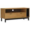 vidaXL ТВ шкаф "FLAM" 110x40x50 см бор масив