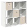 vidaXL Служебен шкаф Бяло 73,5 x 24 x 69,5 см