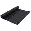 vidaXL Мрежа за мулчиране, матово черна, 2x5 м, PP