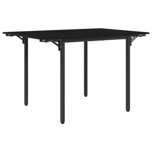vidaXL Разширяема трапезна маса 120 x 81,5 x 75 см Инженерна дървесина