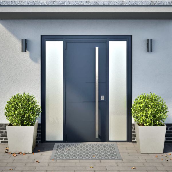 vidaXL Градински кашпи, 2 бр, 50x50x50 см, неръждаема стомана