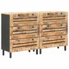 vidaXL Шкафове за съхранение 2 бр. 120 x 33 x 75 см Многоцветен
