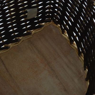 vidaXL Раница за дърва за огрев с презрамки, 57x51x69 см, върба