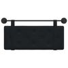 vidaXL Висяща табла Монтиране на стена Черен 110 x 55 x 5 см Кадифе