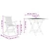 vidaXL Комплект за хранене в градината 3 pcs Кафяво