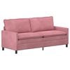 vidaXL Диван Розово 196 x 81 x 87,5 см Кадифе