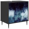 vidaXL Шкаф за баня RAALTE Черен дъб 60 x 40 x 61 см