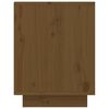 vidaXL Шкаф за обувки, меденокафяв, 60x34x45 см, бор масив