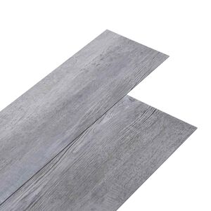 vidaXL Самозалепващи PVC дъски за под Мат сив дърво 30,5 x 61 см