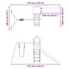 vidaXL Комбинирано детско съоръжение за игра на открито, бор масив