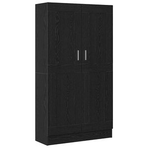 vidaXL Шкаф за книги 3 нива 82,5 x 30,5 x 150 см Инженерна дървесина